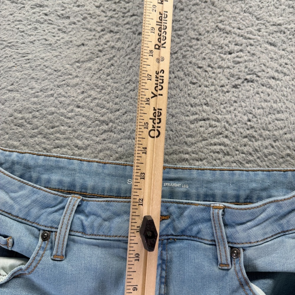 Style & Co Jeans Womens 14 Blue Cotton Denim Straight Workwear Travel Stretch - Picture 4 of 11